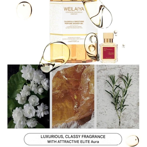 3pcs Brand New WEILAIYA Calendula Essence Shower Gel 450mL+Free Body Scrub 200mL - Picture 7 of 11